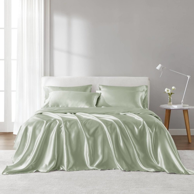 Satin Luxury Sheet Set in Sage