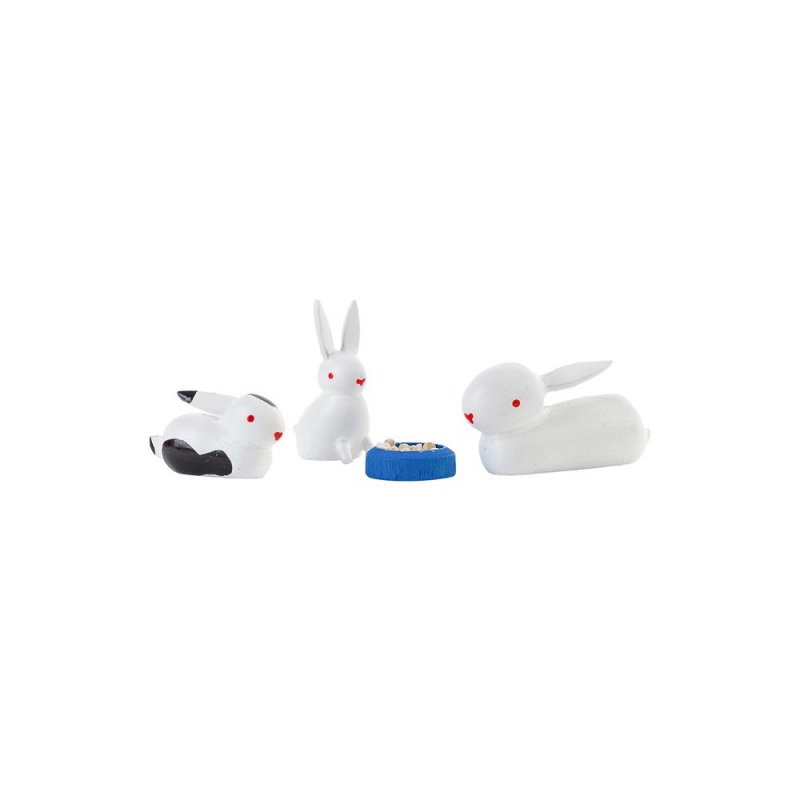 Dregeno Easter Figures - Rabbit Family - 2"H X 1.75"W X 1.25"d