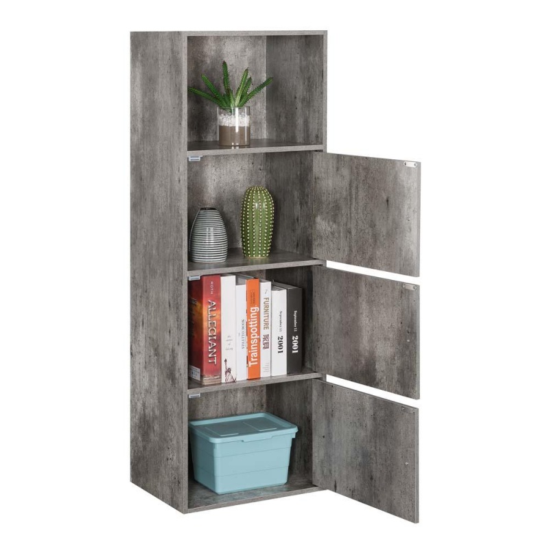 Xtra Storage 3 Door Cabinet With Shelf, Faux Birch