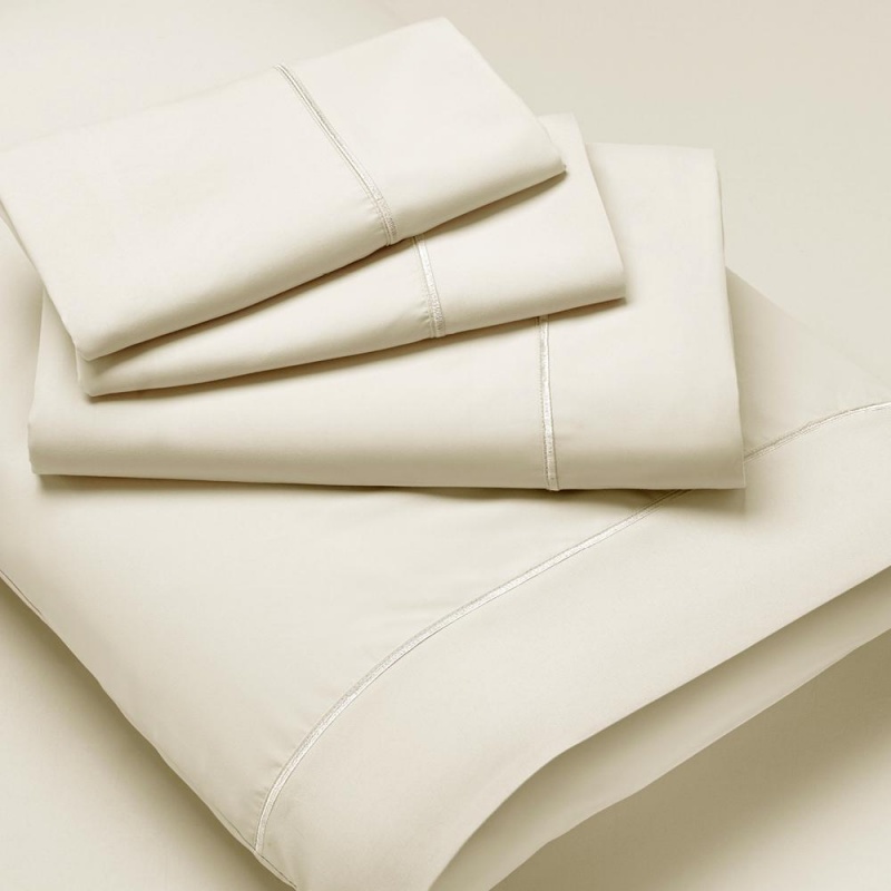 Luxury Microfiber Pillowcase Set Queen , Ivory