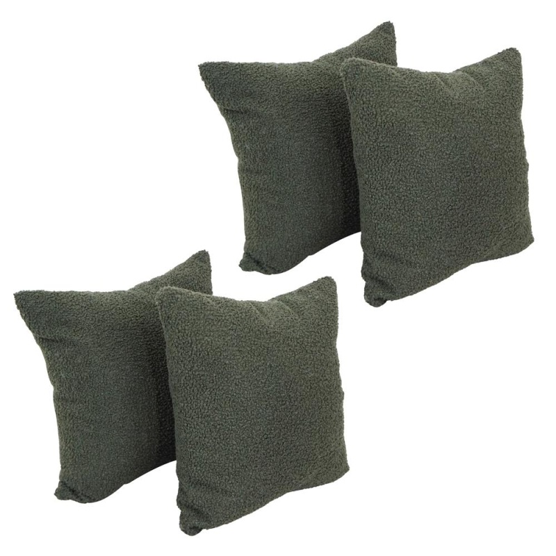 17-Inch Jacquard Throw Pillows With Inserts (Set Of 4) 9910-S4-Id-158