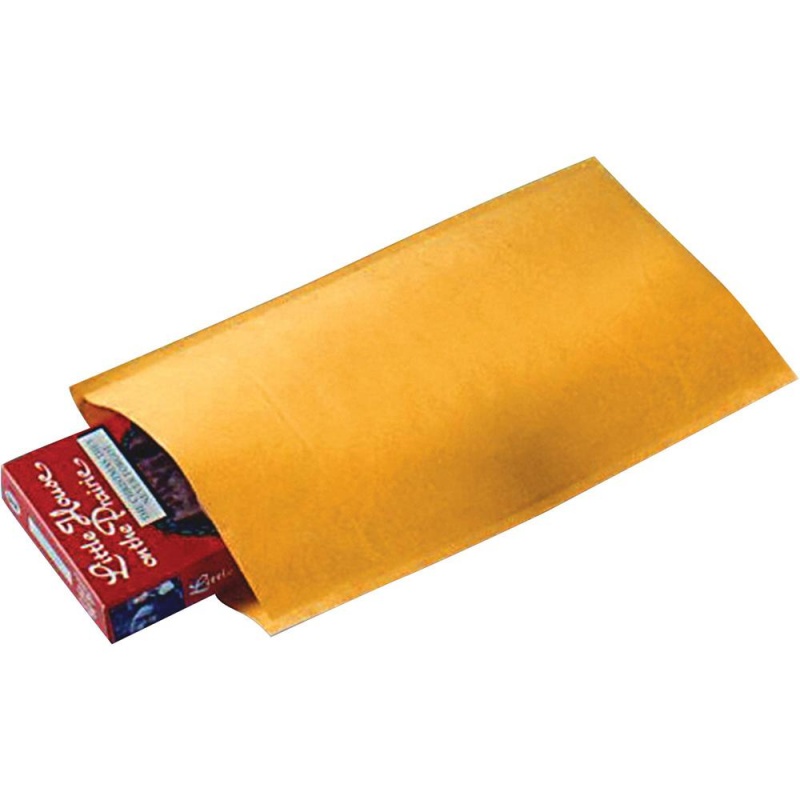 Sealed Air Jiffylite Bulk-Packed Cushioned Mailers - Padded - #000 - 4" Width X 8" Length - Self-Sealing - Satin, Kraft - 250 / Carton - Gold