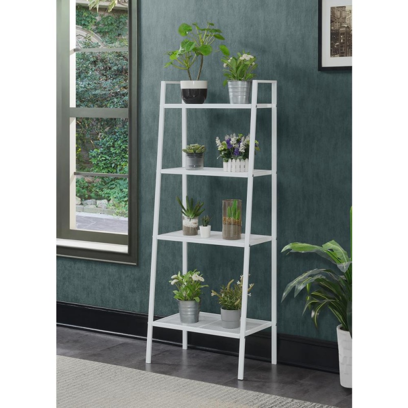 Designs2go 4 Tier Metal Plant Stand White