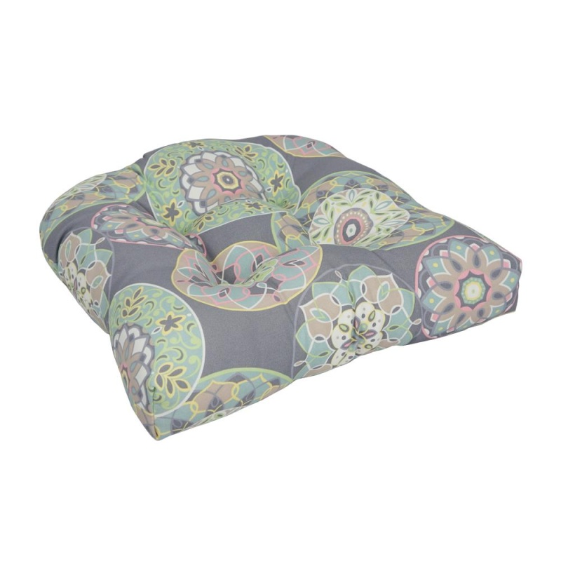 19-Inch U-Shaped Outdoor Tufted Dining Chair Cushion