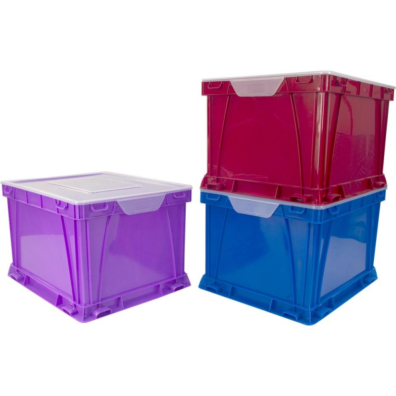 Storex 3 Piece Cube Storage Bins External Dimensions 14.3" Width X