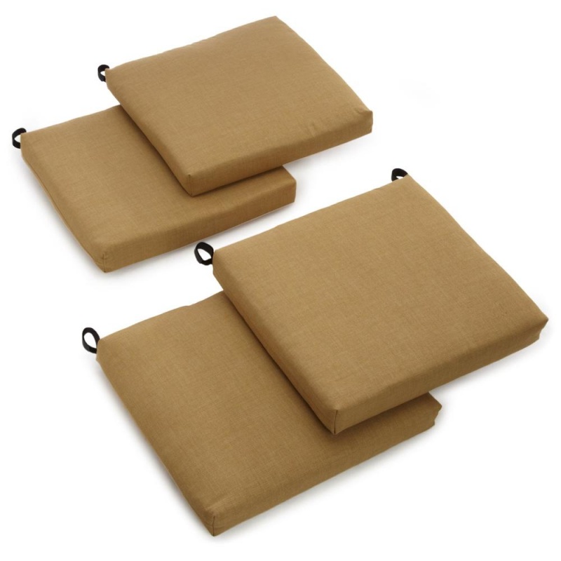 20-Inch By 19-Inch Spun Polyester Chair Cushion (Set Of Four)