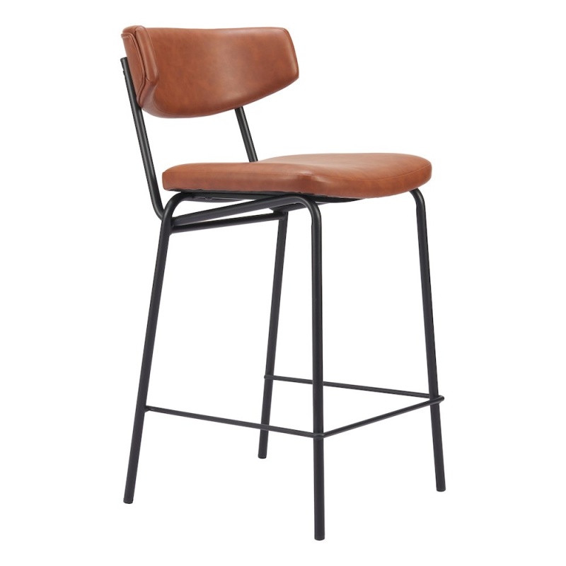Charon Counter Stool (Set Of 2) Vintage Brown