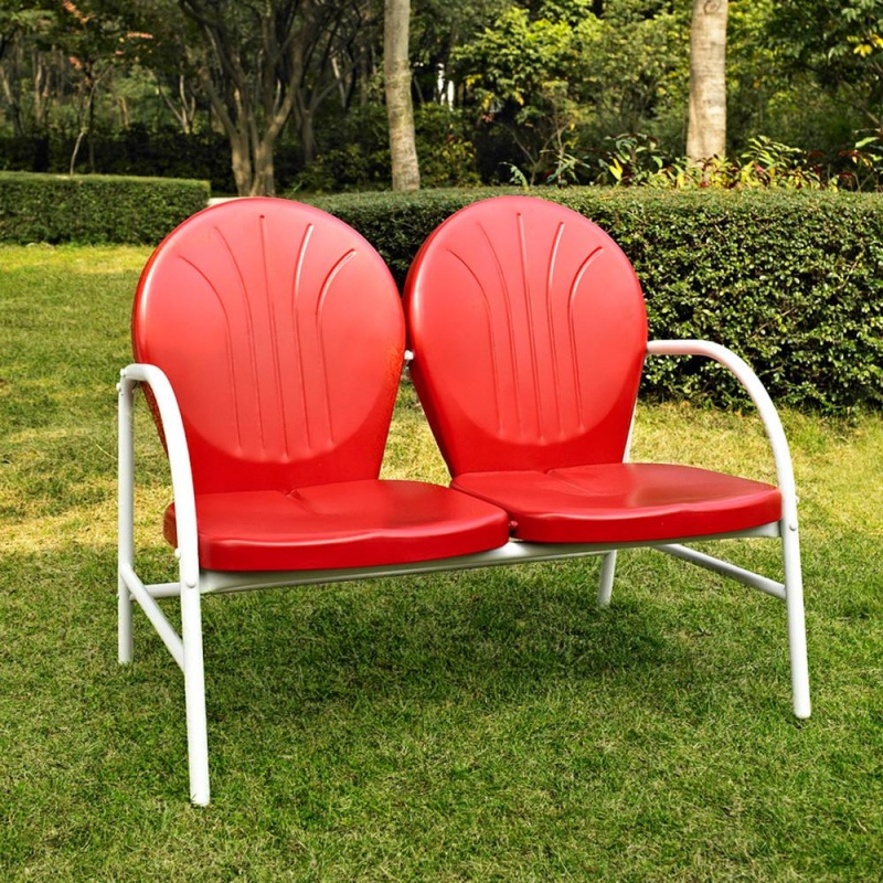 Griffith Outdoor Loveseat Red