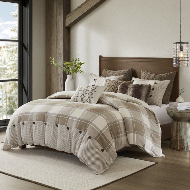 Urban Cabin Cotton Jacquard Comforter Set, Neutral Color