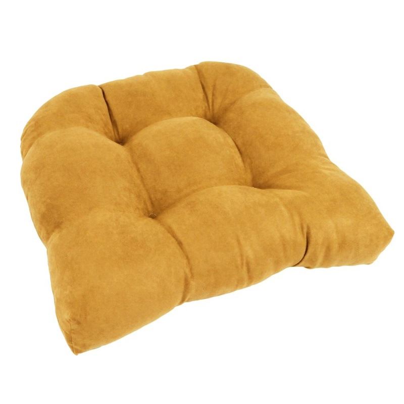 19-Inch U-Shaped Microsuede Tufted Dining Chair Cushion 93184-1Ch-Ms-Lm