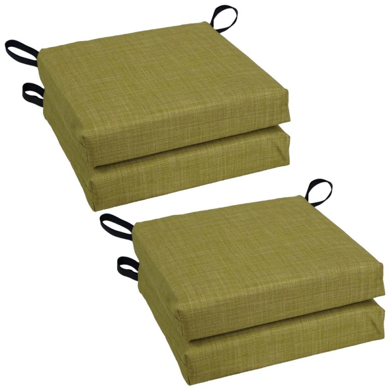 Set Of 4 Outdoor Chair Cushions, Avocado