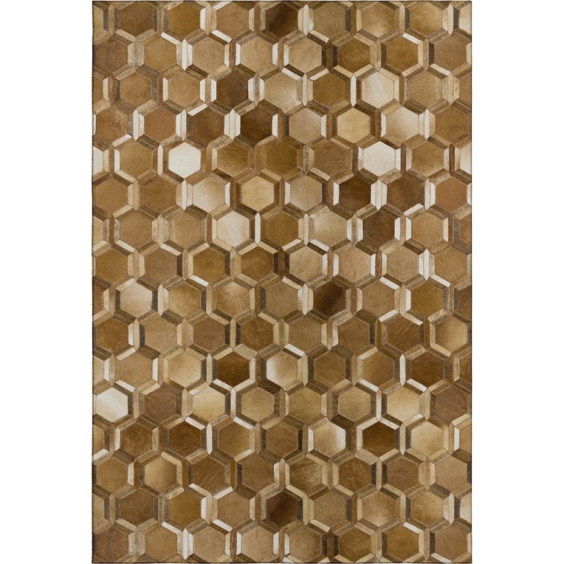 Luxury Washable Indoor/Outdoor Bozeman Brown 3' X 5' Rug