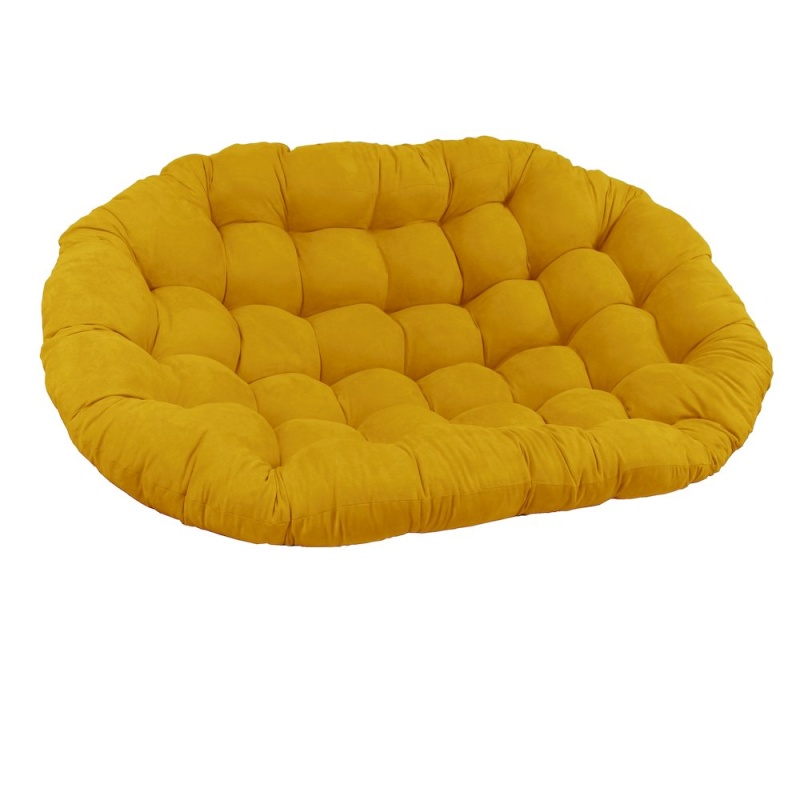 65-Inch By 48-Inch Solid Microsuede Double Papasan Cushion 93304-Ms-Lm