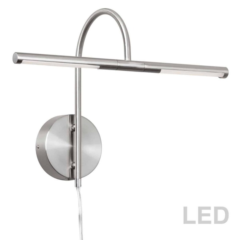 6W Picture Light, Satin Chrome Finish