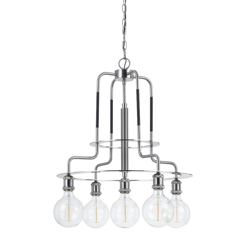 60W X 5 Transformermetal Chandelier (Edison Bulbs Included)