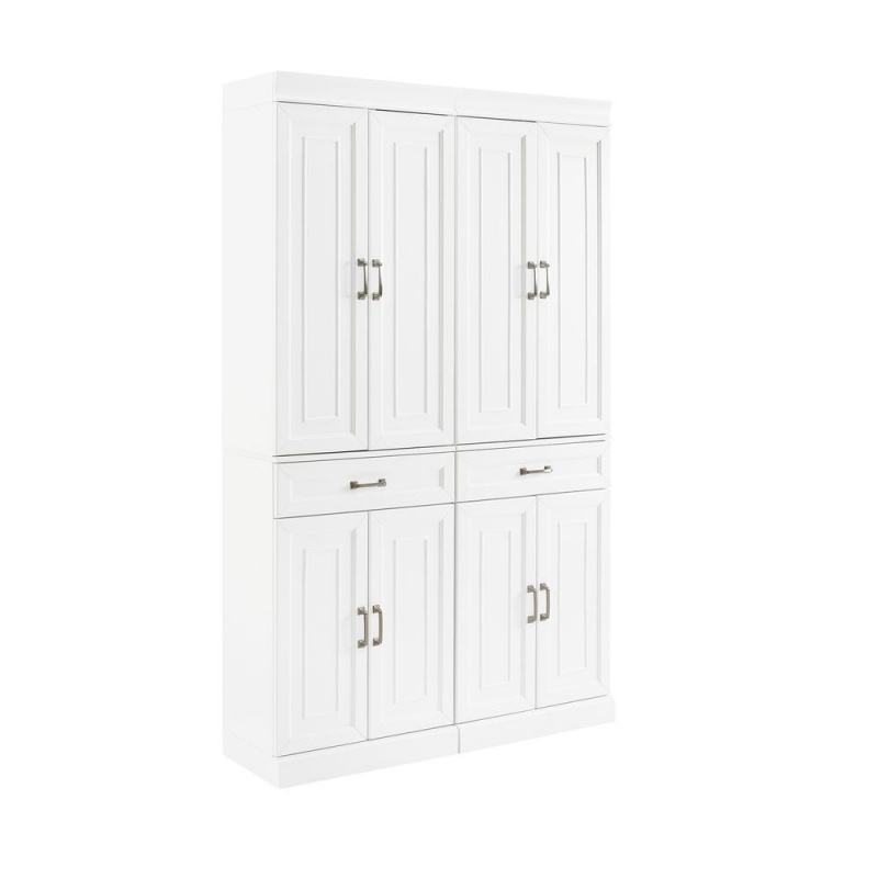 Stanton 2-Piece Kitchen Storage Pantry Cabinet Set - 2 Pantries