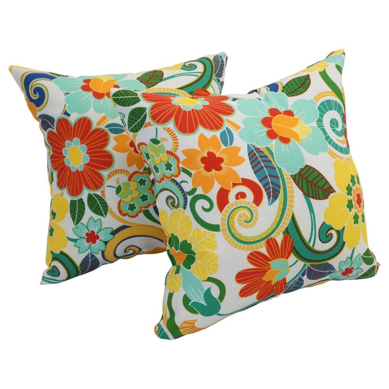 17-Inch Square Polyester Outdoor Throw Pillows (Set Of 2) 9910-S2-Od-075