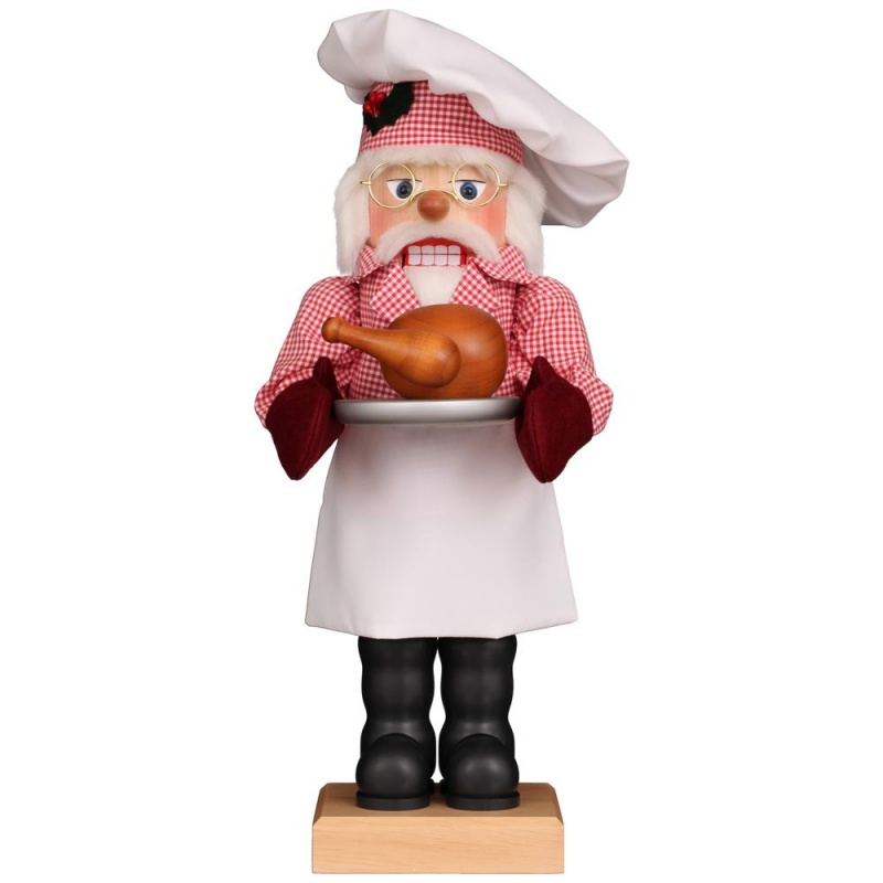 Christian Ulbricht Premium Nutcracker - Chef Santa With Turkey