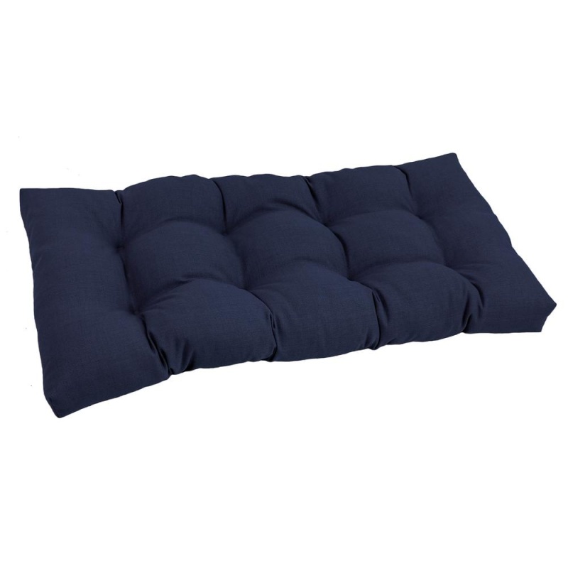 42-Inch By 19-Inch Squared Solid Spun Polyester Tufted Loveseat Cushion 94006-Ls-Reo-Sol-05