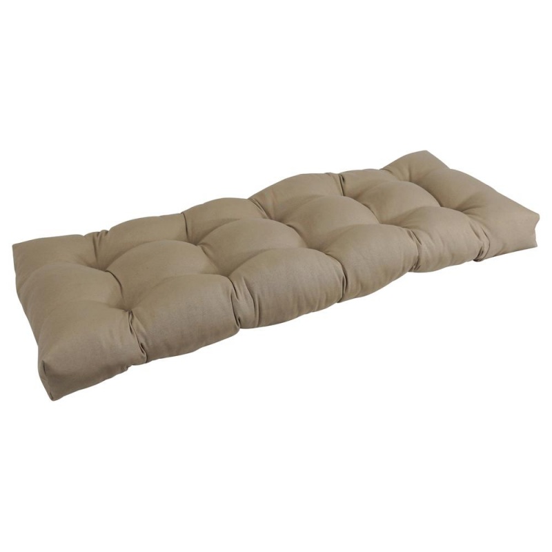 51-Inch By 19-Inch Tufted Solid Twill Bench Cushion