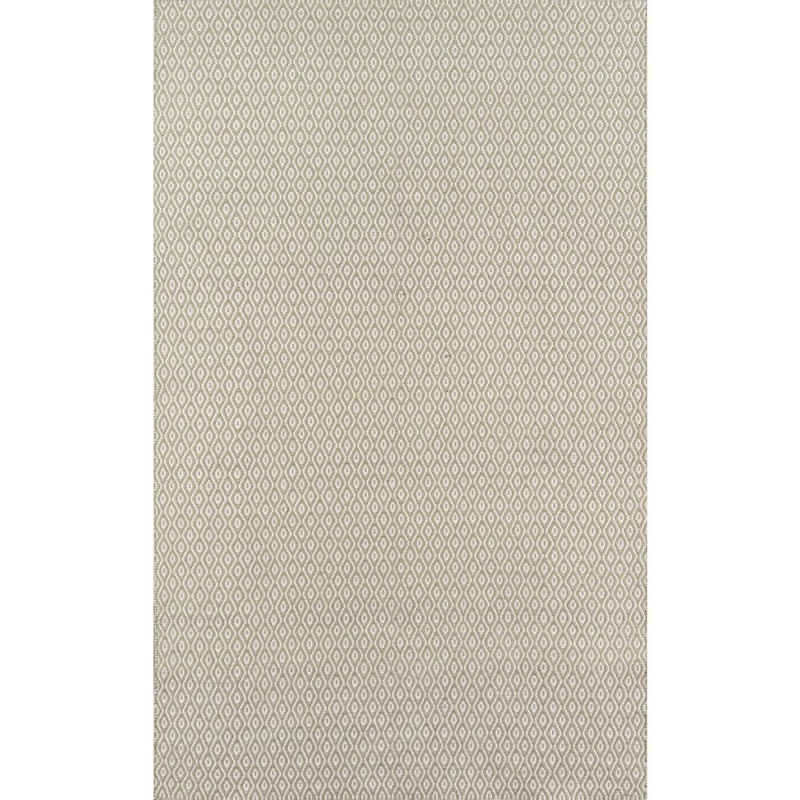 Contemporary Rectangle Area Rug, Green, 5' X 7'6"