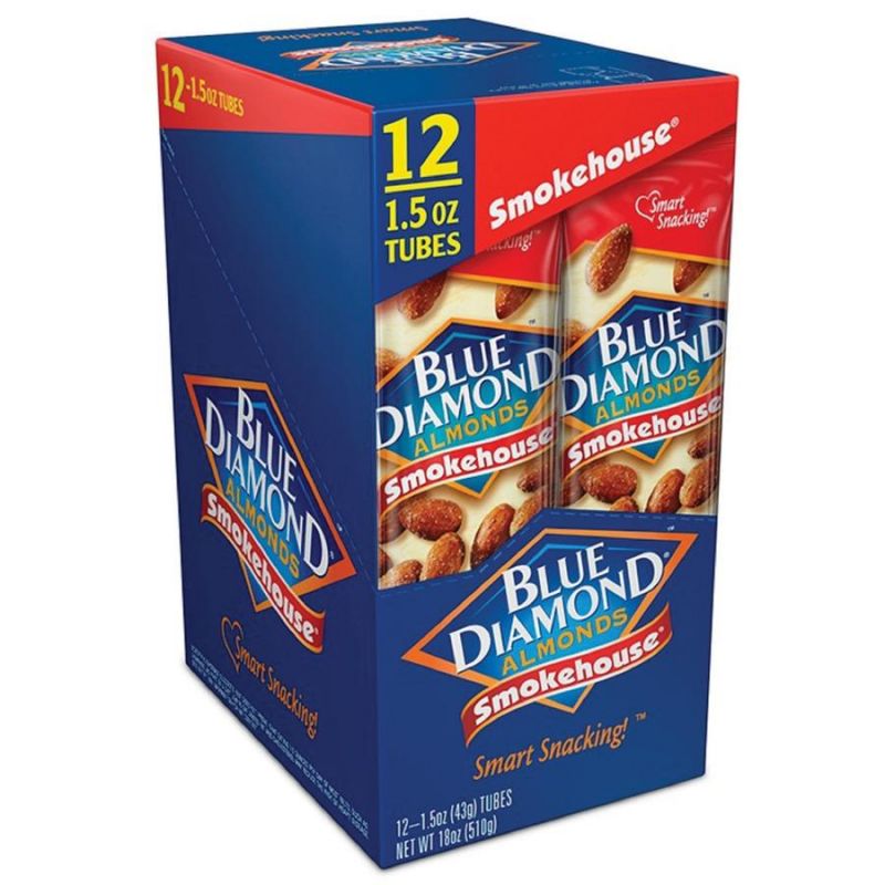 Bluediamond Smokehouse Almonds - Smokehouse Bbq - 1.50 Oz - 12 / Box