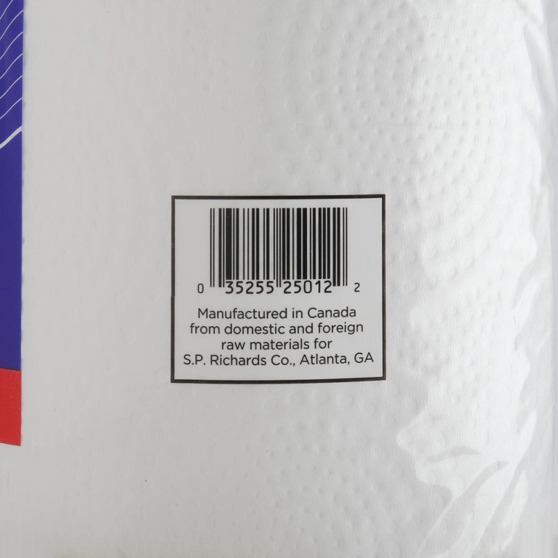 Genuine Joe Paper Towels - 2 Ply - 8" X 11" - 250 Sheets/Roll - 1.63" Core - White - Paper - Perforated, Absorbent, Soft, Chlorine-Free - For Kitchen, Multipurpose, Hand, Breakroom - 12 / Carton