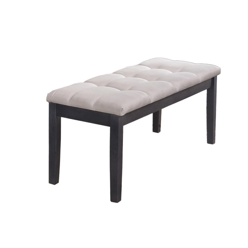 Upholstered Bench With Tufted Buttons