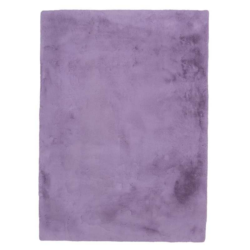Maven Faux Rabbit Lavender 5x7 Rug