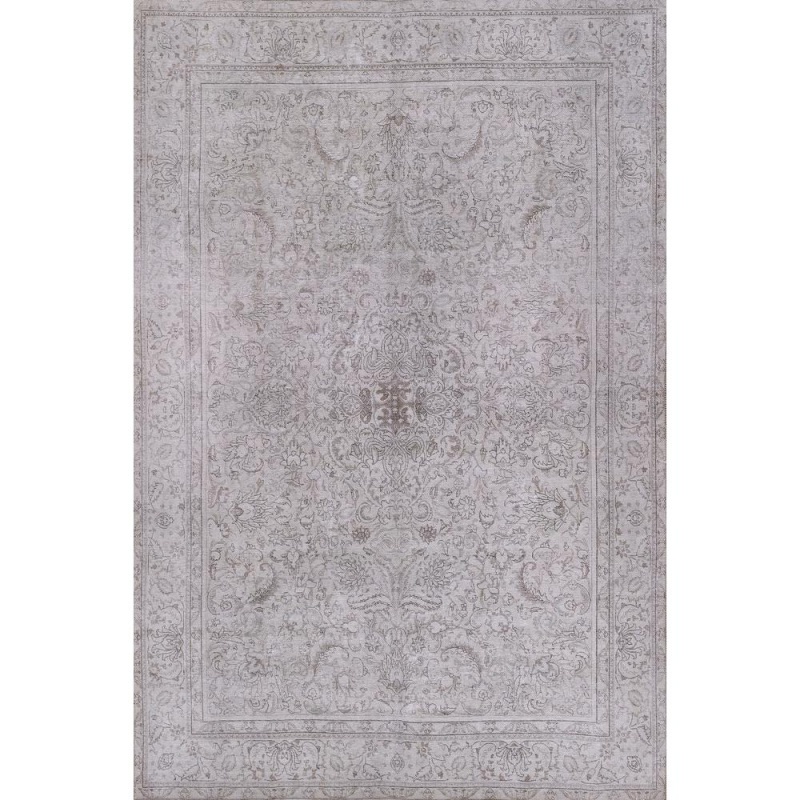 Traditional Rectangle Area Rug, Grey, 5' X 7'6"