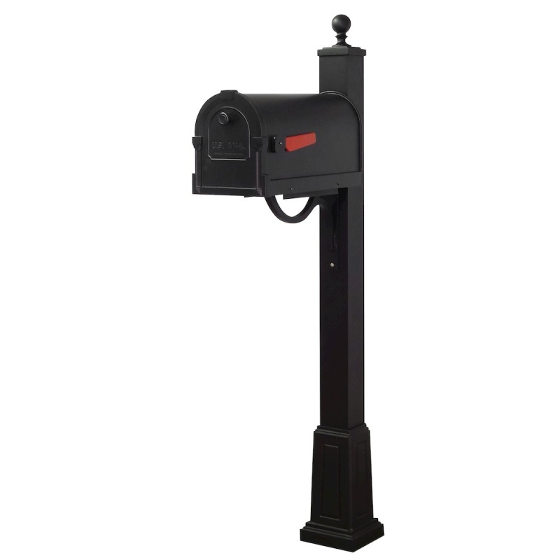 Savannah Curbside Mailbox And Springfield Mailbox Post With Base