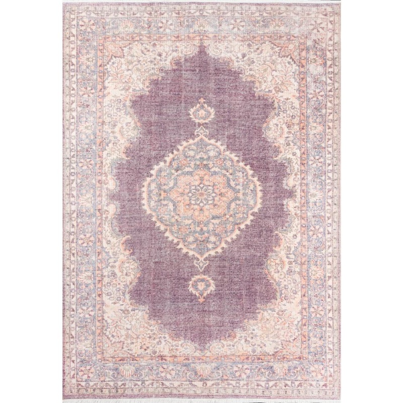 Traditional Runner Area Rug, Plum, 2'6" X 10' Runner