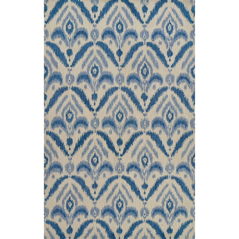 Transitional Rectangle Area Rug, Blue, 9' X 12'