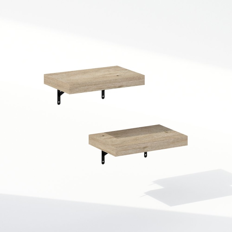 Tanna 15-Inch Wall Mounted Bathroom Floating Display Shelves