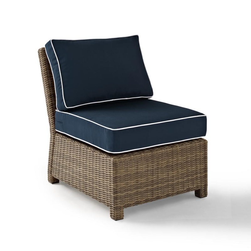 Bradenton Wicker Armless Outdoor Sectional Chair