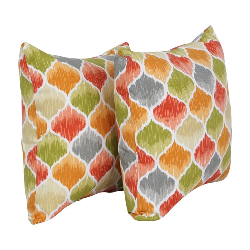 17-Inch Square Polyester Outdoor Throw Pillows (Set Of 2) 9910-S2-Od-220