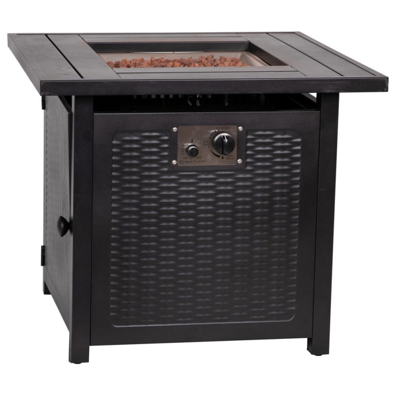 Olympia 28" Square 50,000 Btu Outdoor Propane Gas Fire Pit Table