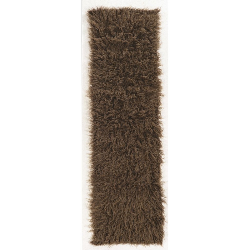 New Flokati 1400Gram Cocoa 2.4x8.6 Rug