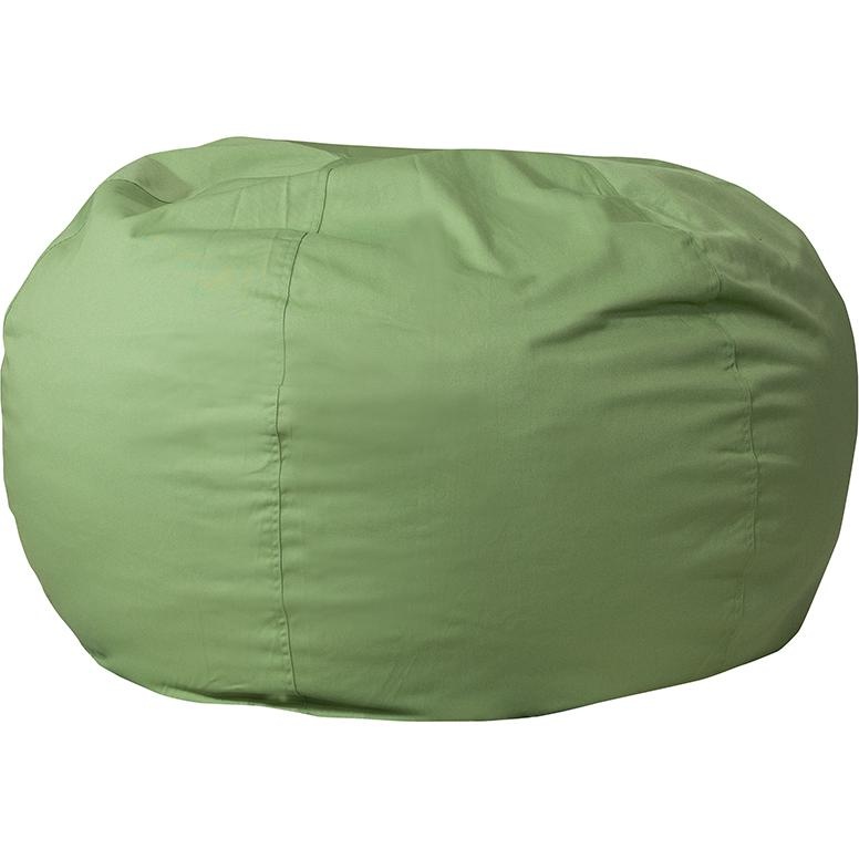 Oversized Solid Green Refillable Bean Bag Chair