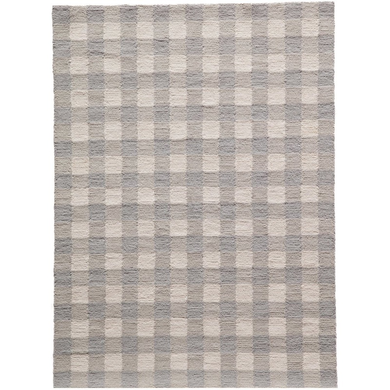 Contemporary Rectangle Area Rug, Grey, 3'6" X 5'6"