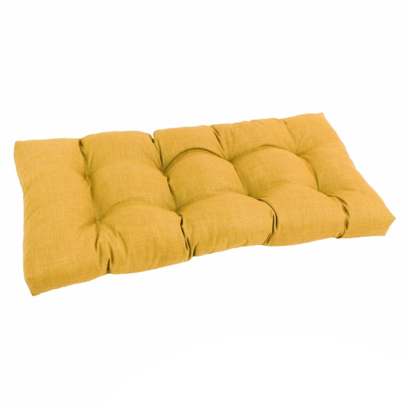 42-Inch By 19-Inch Squared Solid Spun Polyester Tufted Loveseat Cushion 94006-Ls-Reo-Sol-03