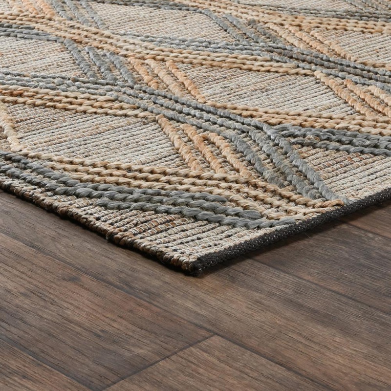 Manitou Beige And Blue Accent Rug, By Kosas Home