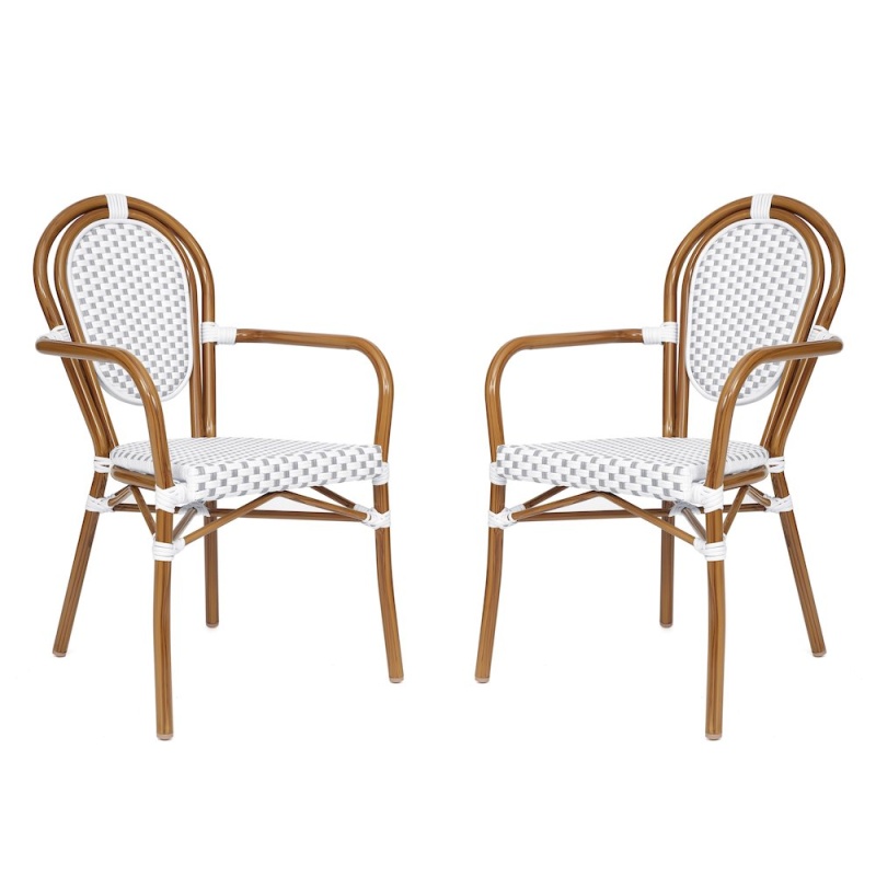 Set of 2 Classic Commercial Grade Bistro Chairs