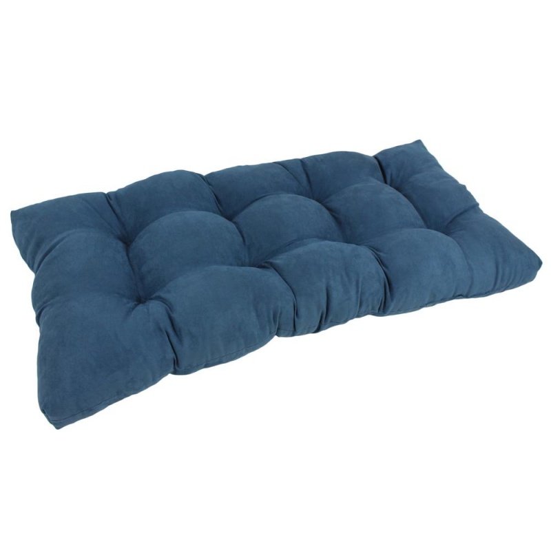 42-Inch by 19-Inch Squared Micro Suede Tufted Loveseat Cushion