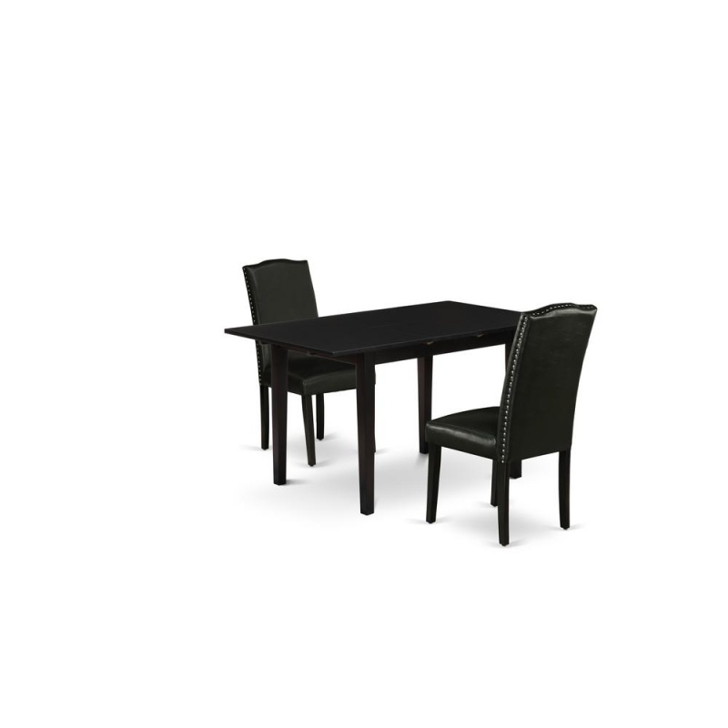 Dining Table- Parson Chairs, Noen3-Blk-69