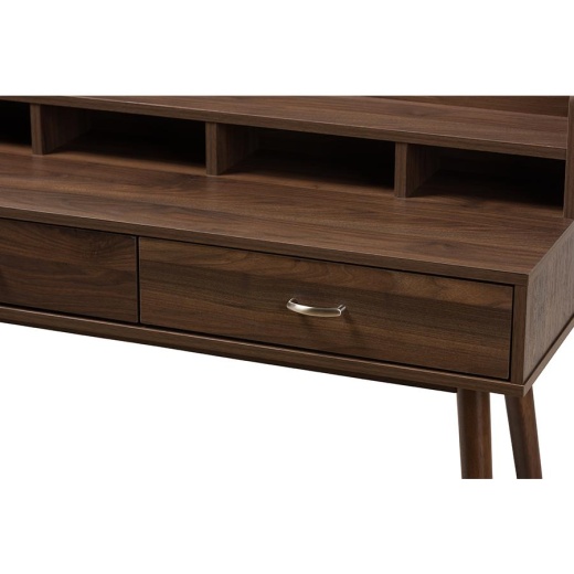 Baxton Studio Disa Mid Century Modern Walnut Brown Finished 2