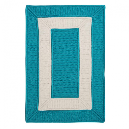 Rope Walk - Turquoise 2'X3' Area Rug