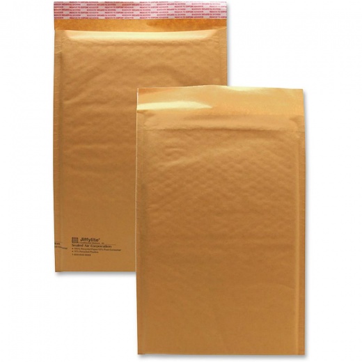 Sealed Air Jiffylite Cellular Cushioned Mailers - #3 - 8 1/2" Width X 14 1/2" Length - Peel & Seal - Kraft