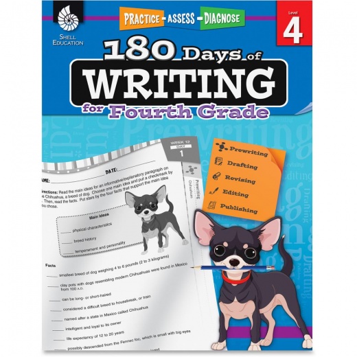 Shell Education 4th Grade 180 Days of Writing Book