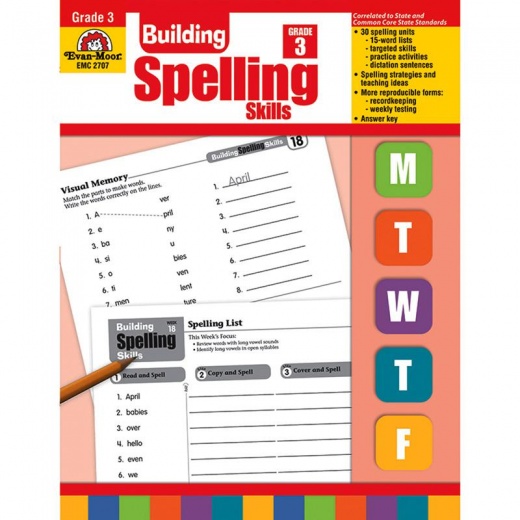 Building Spelling Skills Grade 3 Workbook by Evan-Moor